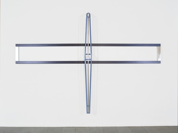 Gianni Piacentino, "CROSS RACE 1 (H.R.V.F.W.)", 1999-2000. Various materials, cm. 320 x 435,6 x 35