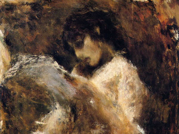 Tranquillo Cremona, La lettrice, 1873-1878. Olio su tela, 105 x 85 cm