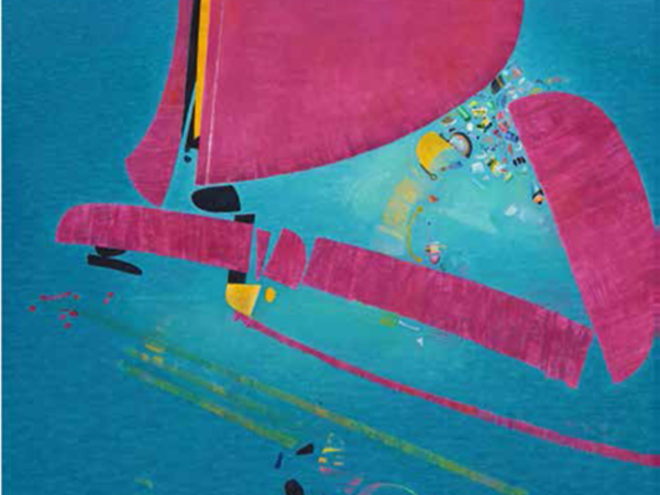 Lillo Messina, Arcipelago, 2014, olio su tela, cm 90 x 90
