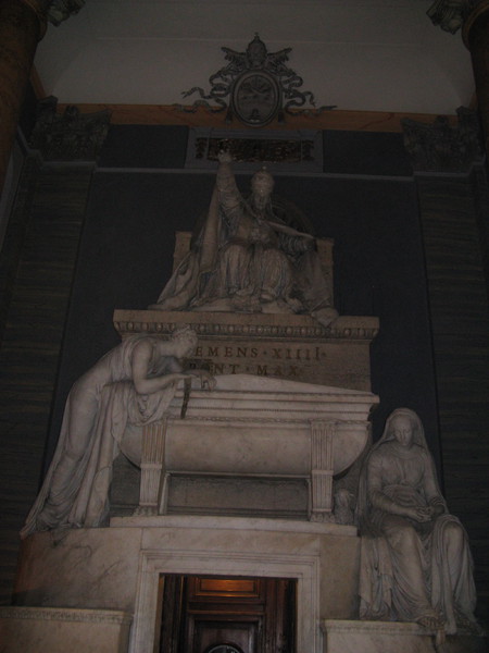 Monumento Funebre Di Clemente Xiv Antonio Canova Scheda Opera Roma Arte It