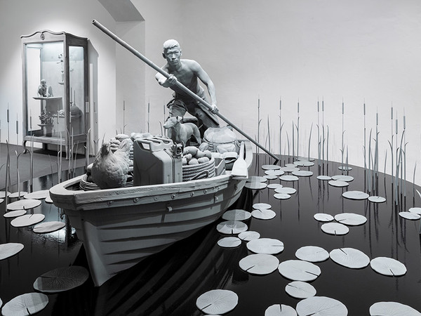 Hans Op de Beeck, The Boatman and Other Stories 2021, exhibition view Galleria Continua, San Gimignano I Ph. Ela Bialkowska, OKNO Studio