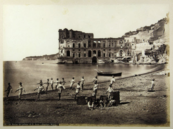 Robert Rive, Rovine del Palazzo di Donna Anna a Posillipo, Napoli, 1860-1870 