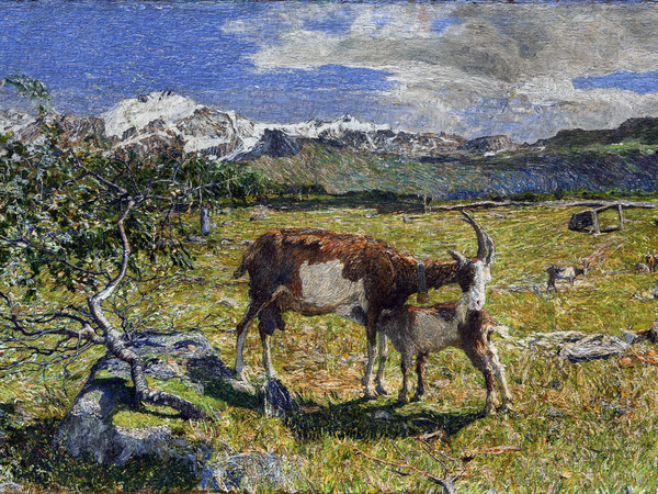 Giovanni Segantini, Alpe di maggio, 1891, olio su tela, 54 x 86 cm