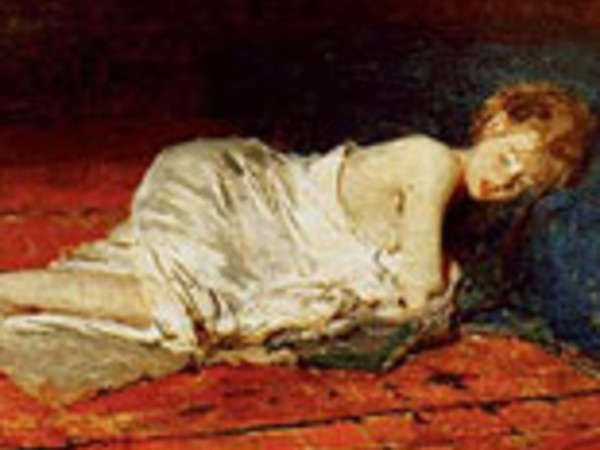 Giovane donna dormiente