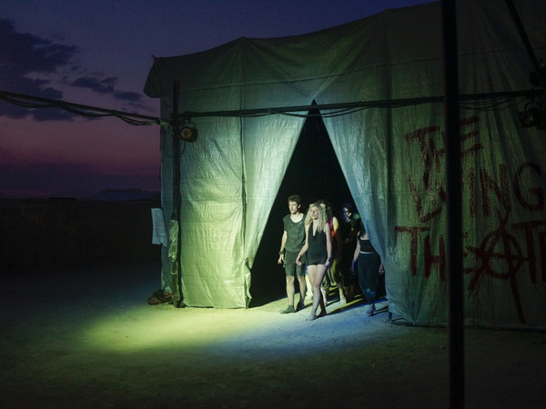 Gaia-Squarci, The Living Theatre performs at Burning Man, Nevada Desert, 2014