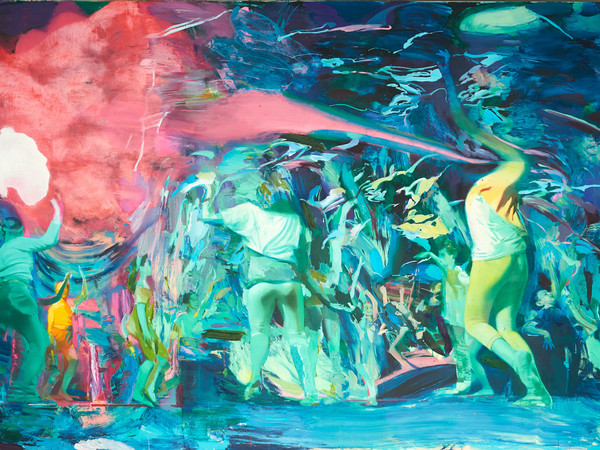 Giuseppe Gonella, Vivenze II, 2016-17. Oil on canvas 200x300 cm  