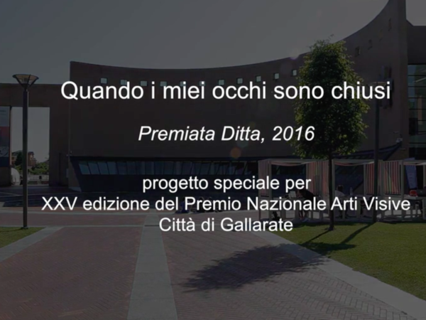 Premiata Ditta. Quando i miei occhi sono chiusi, 2016