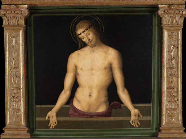 Pietro di Cristoforo Vannucci, detto Perugino, <em>Cristo in pietà, </em>1495, tempera su tavola, Perugia. Courtesy Galleria Nazionale dell'Umbria<br />