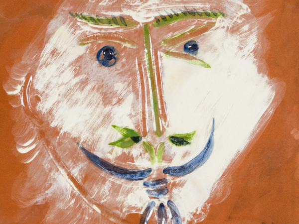 Pablo Picasso, Face with goatee, 1968-69. Ceramica, 100 esemplari. Collezione Nicola Pontalti 