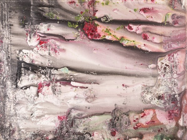 Julien Friedler, Aurore Boréale, 2019, acrilico su tela, 200 x 150 cm.