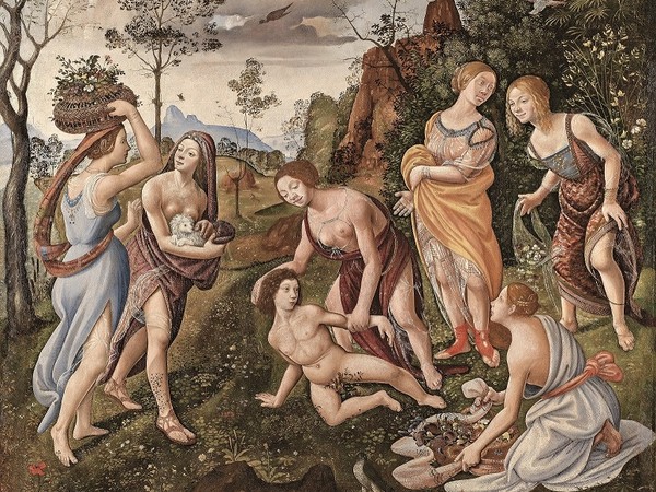 Piero di Cosimo (Firenze 1462 – 1522), Il ritrovamento di Vulcano, 1487-1490 circa. Tela. Hartford (CT), Wadsworth Atheneum Museum of Art, The Ella Gallup Sumner and Mary Catlin Summer Collection