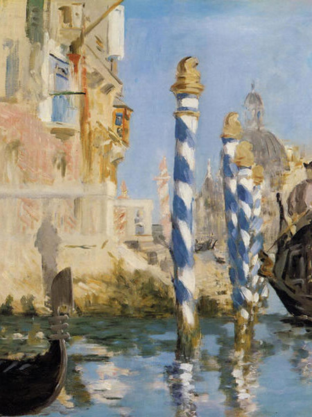 Édouard Manet, Le Grand Canal à Venise (Canal Grande a Venezia), 1874, olio su tela, 57x48 cm
