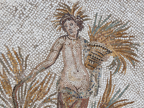 Mosaico di Cerere da Uthina (Oudhna), divinità materna della terra e della fertilità, dettaglio, I - II sec. d.C. | Photo © Gianluca Baronchelli