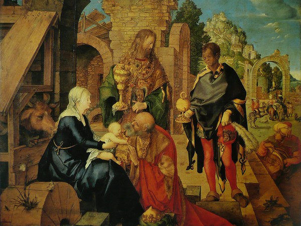 Albrecht Dürer, <em>L'Adorazione dei  Magi</em>, 1504, Gallerie degli Uffizi, Firenze