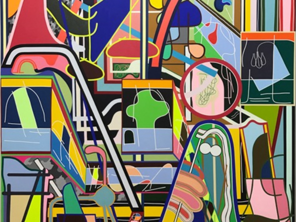 Eric Shaw, "Tbt" 213,36x182,88 cm acrylic on canvas