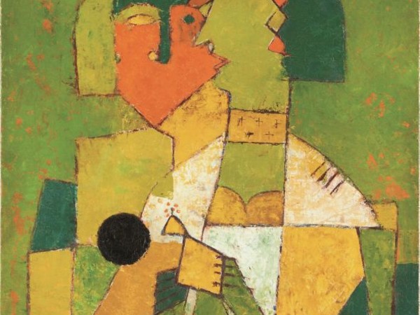 Vasudeo Santu Gaitonde, Senza titolo, 1955, olio su tela