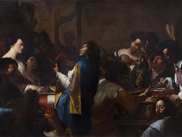 Gregorio e Mattia Preti, <em>Allegoria dei cinque sensi</em>, 1642-1646 ca., olio su tela, 396 x 200 cm, Roma, Gallerie Nazionali di Arte Antica<br />