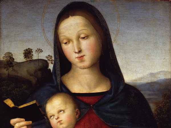 Raffaello Sanzio, Madonna Solly, 1502, Olio su tavola, 40.6 x 54.3 cm | © Staatliche Museen zu Berlin, Gemäldegalerie / Jörg P. Anders | Raffael in Berlin. The Madonnas of the Gemäldegalerie