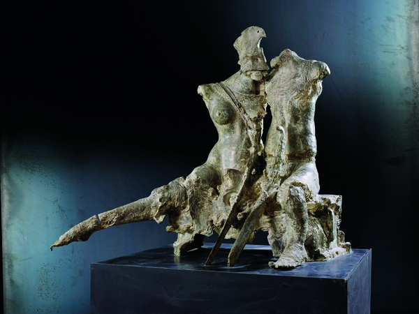 Ugo Riva, Tregua, bronzo, 1986