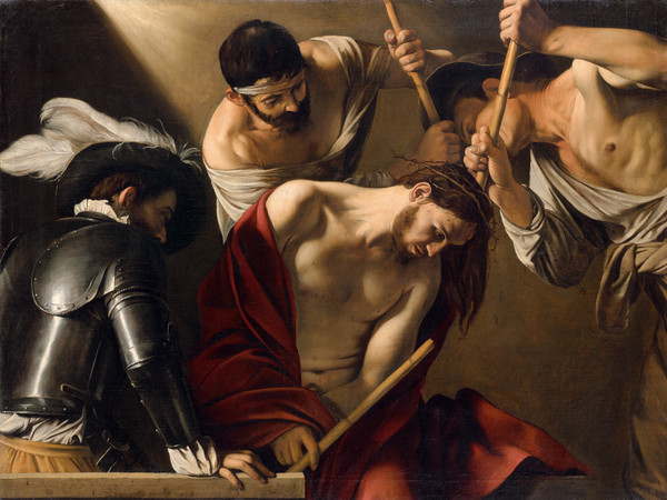 Michelangelo Merisi da Caravaggio, Incoronazione di spine, 1603 circa, Olio su tela, 127 x 165 cm | Courtesy © Kunsthistorisches Museum, Vienna