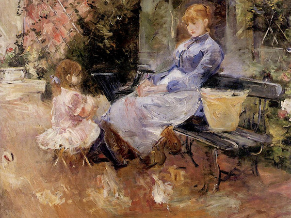 Berthe Morisot, La Fable, 1883, olio su tela, 65x81 cm. Collezione privata CMR 139 