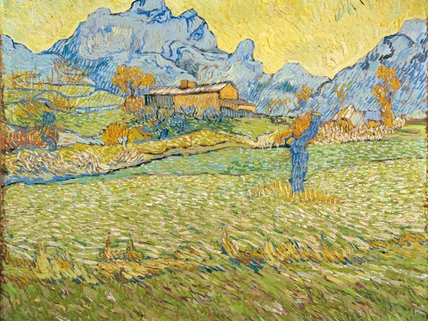 Vincent Van Gogh, Campi di grano in un paesaggio collinare, 1889, Olio su tela, Otterlo, Kroller-Muller Museum