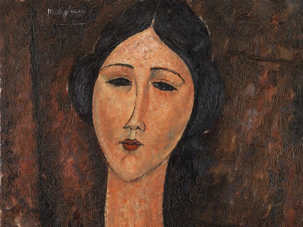 Amedeo Modigliani, Ritratto femminile, 1917, Olio su tela, 46 x 60.4 cm,  Collezione privata | Courtesy of Palazzo Ducale, Genova 2017