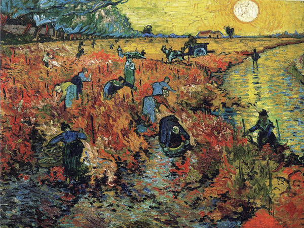 Vincent van Gogh, La Vigna Rossa, 1888, Olio su tela, 75 x 93 cm, Mosca, Museo Puskin | È l'unico dipinto che van Gogh riuscì certamente a vendere durante la sua vita