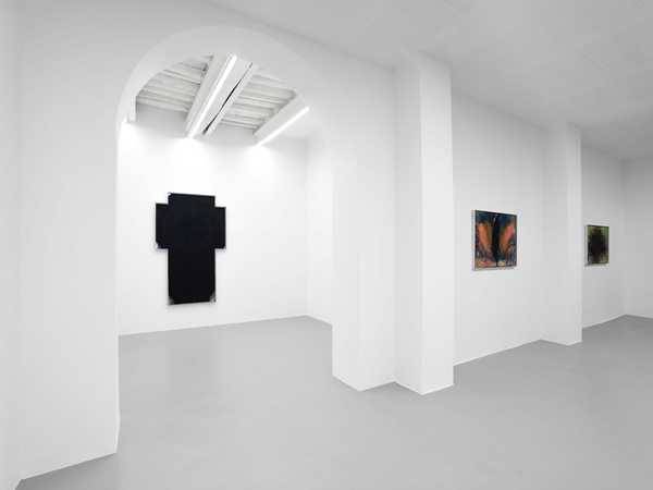 Arnulf Rainer, Colori nelle mani, 2021. Installation view, Galleria Poggiali, Firenze I Ph. Michele Sereni, Pesaro. Courtesy