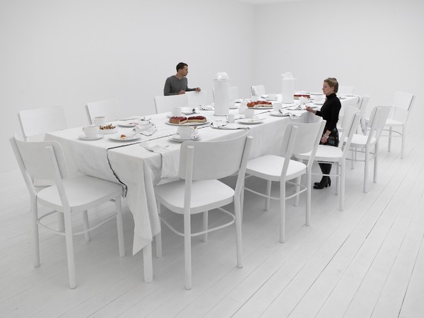 'Table (1)', Hans Op de Beeck, 2006, Sculptural installation: mixed media, 3 x 8 x 1,7 m