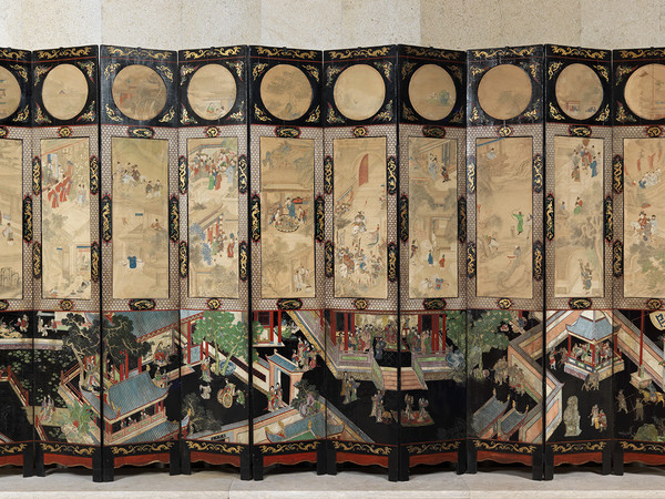 “Coromandel” screen, Cina, tardo XVIII secolo. © Calouste Gulbenkian Foundation, Lisbona – Calouste Gulbenkian Museum I Ph. Carlos Azevedo