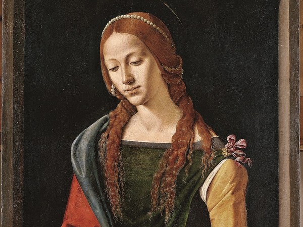 Piero di Cosimo (Firenze 1462 – 1522), Santa Maria Maddalena, 1490 circa. Tavola. Roma, Galleria Nazionale d’Arte Antica,Palazzo Barberini