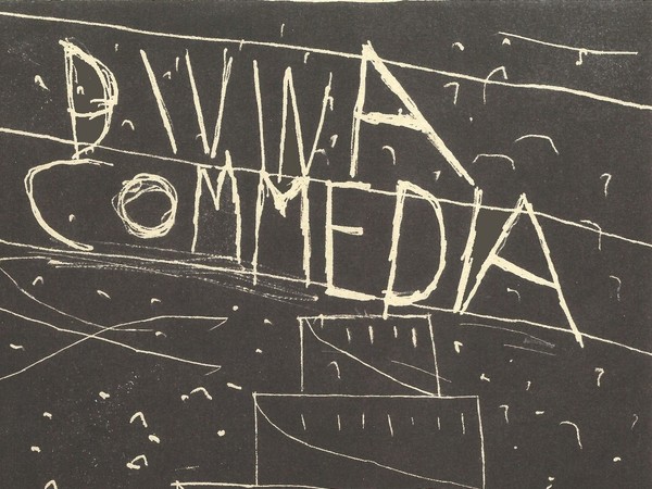 Mimmo Paladino, Divina Commedia, Frontespizio, 2009, litografia, cm. 30x22