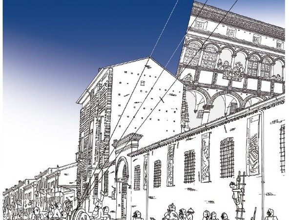 Biagio Rossetti e il suo quartiere nelle illustrazioni di Claudio Gualandi