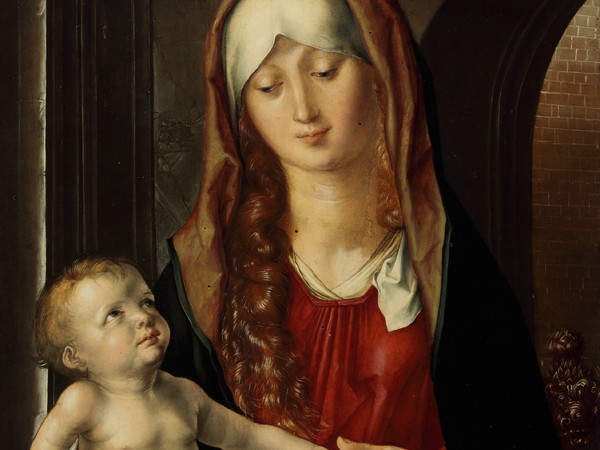 Albrecht Dürer, <em>Madonna col Bambino</em>, 1495, olio su tavola, 47,8x36,5 cm. Fondazione Magnani Rocca, Mamiano di Traversetolo (PR)