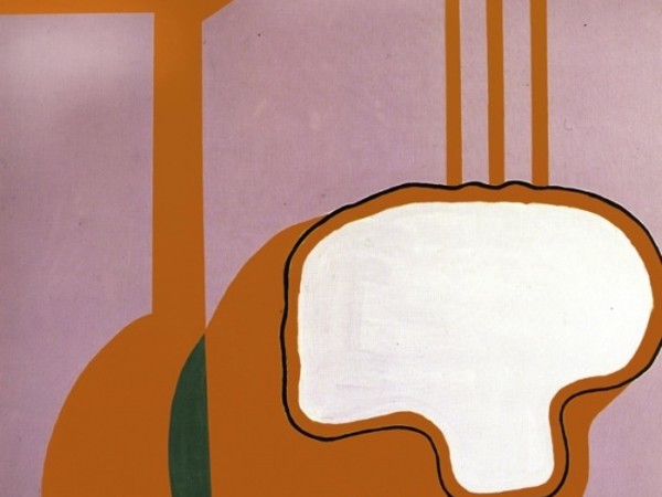 Gillo Dorfles, Custodire l'intervallo, 1996, acrilico su tela cm 200x180