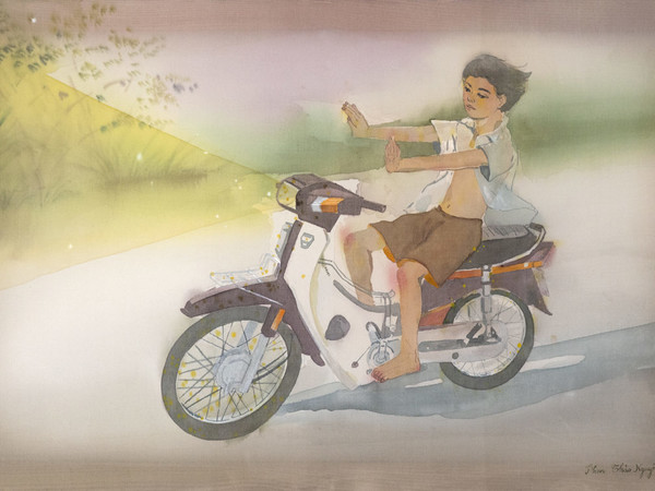 Thao Nguyen Phan, March on a Honda Dream from Dream of March and August, 2020. Courtesy the artist I Ph. Truong Minh Tuan