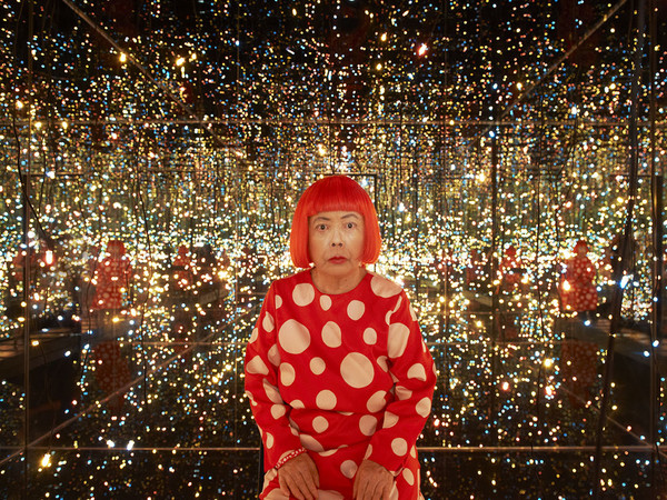 Yayoi Kusama, Fireflies on the Water, 2002. Mirrors, plexiglass, lights, and water. Whitney Museum of American Art, New York