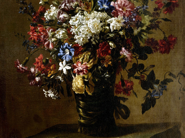 Mario Nuzzi detto Mario dei fiori, Bouquet floreale, olio su tela, 70 x 50 cm.