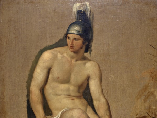 Francesco Hayez, Studio di guerriero seduto, 1813-14, Olio su tela, 70 x 95 cm