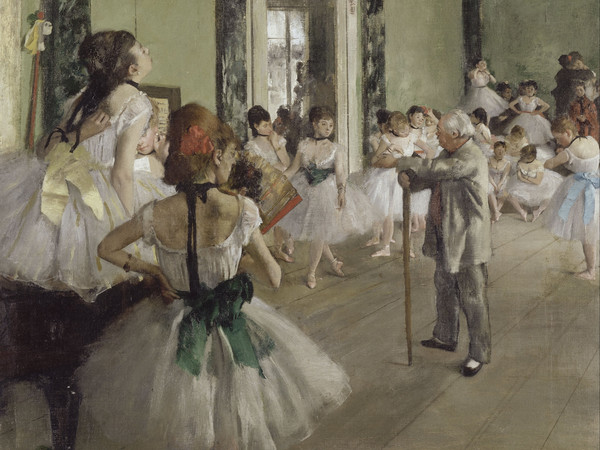 Edgar Degas (1834 - 1917), La lezione di danza,1875, Olio su tela, 85 x 75 cm, Parigi, Musée d'Orsay