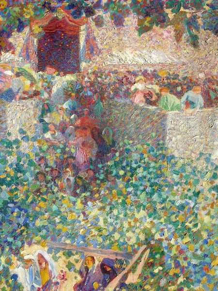 Plinio Nomellini, Festa al villaggio, 1912-1913, Prima e dopo la Secessione Romana. Pittura in Italia 1900-1935, Viareggio