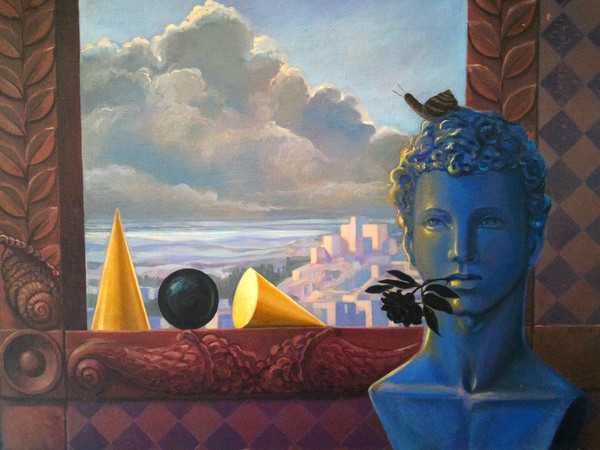 Carlo Bertocci, Nobiltà della vista, olio su tela, 1988, 60 x 80 cm. Collezione Privata