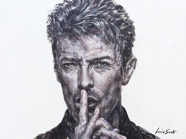 Lucia Sarto, Starman, acrilico su tela, 60x50 cm.