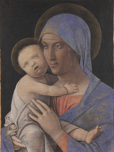 Andrea Mantegna, Madonna con il Bambino, tempera su tela, 31x43 cm