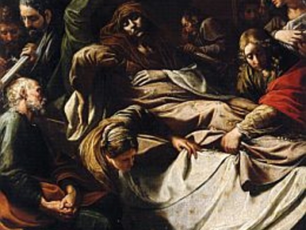 Alessandro Tiarini, Morte della Vergine, olio su tela