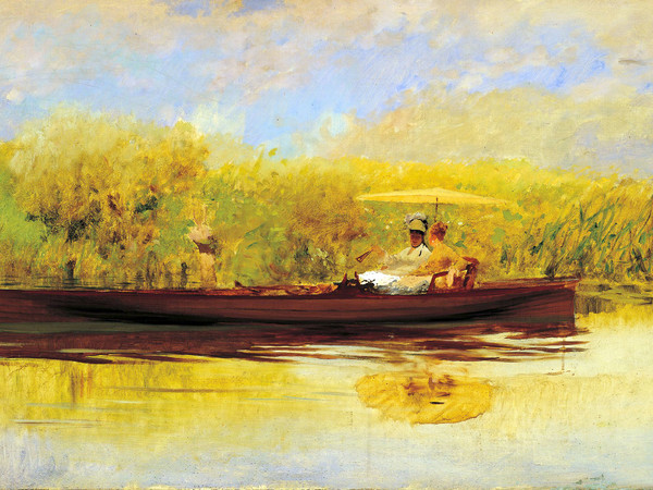 Giuseppe De Nittis, Ora tranquilla, 1874, Olio su tela, cm. 57x92, Collezione privata, Vicenza