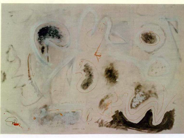 Piero Sadun, S.T., 1967, tempera e gouache su carta, cm. 50x70