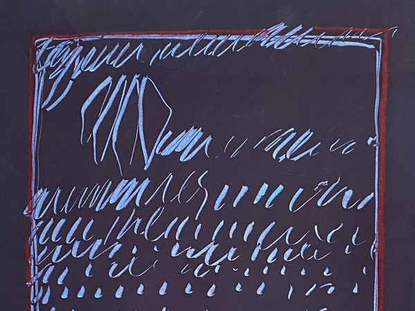 Agostino Ferrari, Senza titolo, 1963, Tempera su tela, 70 × 50 cm, Collezione privata | Courtesy Leo Galleries, Monza