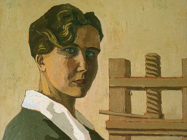 Mimì Quilici Buzzacchi, <em>Autoritratto al torchio</em>, 1926, Olio su tavola | Courtesy of Archivio Mimì Quilici Buzzacchi, Roma